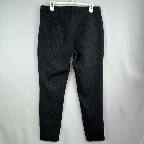 Karl Lagerfeld quiet-luxury dark grey micro-houndstooth pants – Women’s 12 - Picture 6 of 9